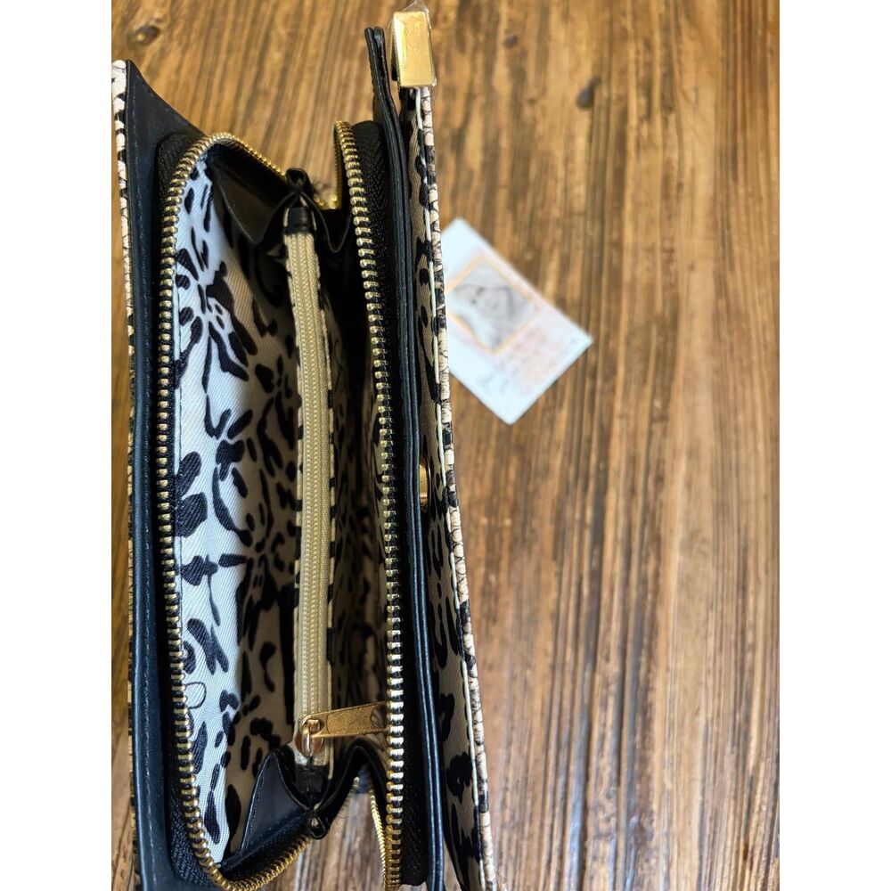 Title: Jessica Simpson Natural Python Print Continental Wallet